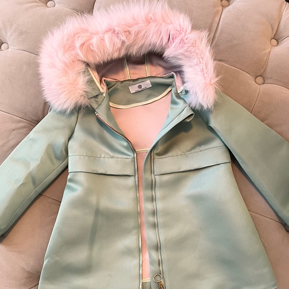 Young Versace girls coat size 4